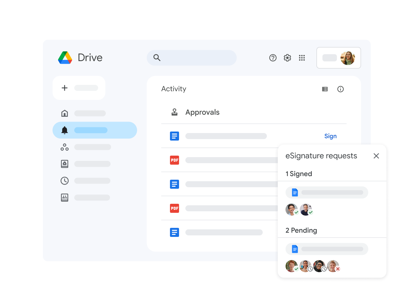 screenshot of Google Drive